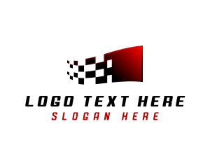 Speed - Motorsport Flag Racing logo design
