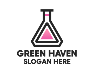 Science Laboratory Flask logo design