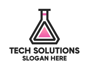 Bio Science - Science Laboratory Flask logo design