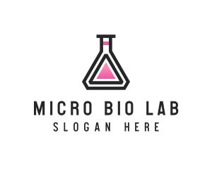 Science Laboratory Flask logo design