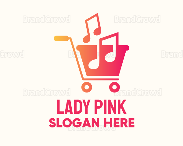 Musical Notes Cart Logo