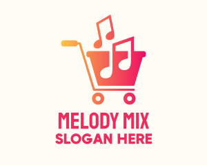 Album - Musical Notes Cart logo design