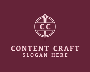 Stitching Needle Craft logo design