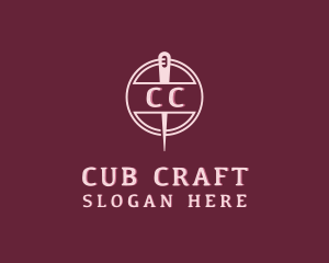 Stitching Needle Craft logo design