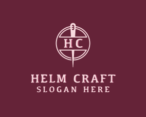 Stitching Needle Craft logo design