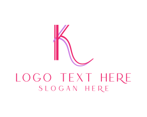 Wedding Planner - Elegant Boutique Letter K logo design