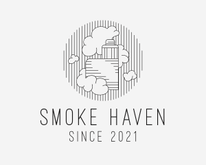 Vape Smoke Cloud logo design