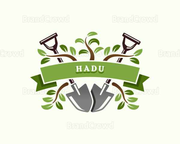 Shovel Plant Gardening Logo