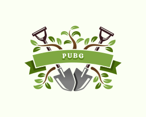 Shovel Plant Gardening Logo