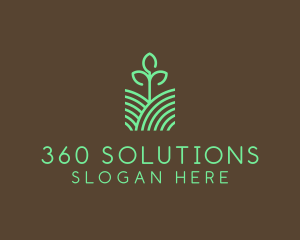 Agriculture Seedling Plant logo design