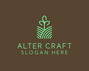 Agriculture Seedling Plant logo design