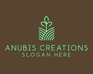 Agriculture Seedling Plant logo design