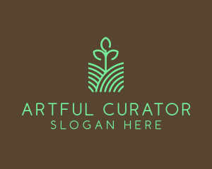 Agriculture Seedling Plant logo design