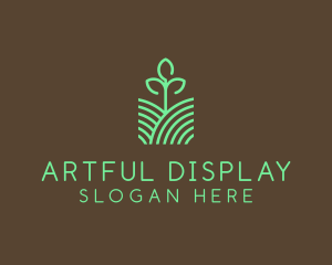 Agriculture Seedling Plant logo design