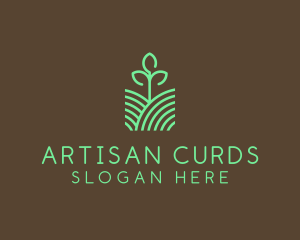 Agriculture Seedling Plant logo design