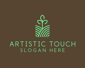 Agriculture Seedling Plant logo design