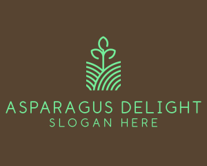 Agriculture Seedling Plant logo design