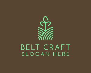 Agriculture Seedling Plant logo design