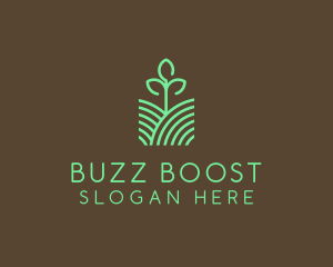 Agriculture Seedling Plant logo design