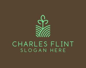 Agriculture Seedling Plant logo design