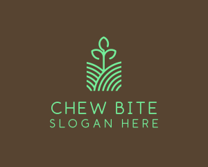 Agriculture Seedling Plant logo design