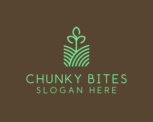 Agriculture Seedling Plant logo design