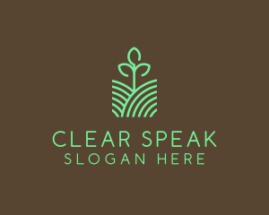 Agriculture Seedling Plant logo design