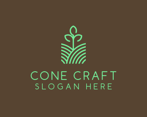 Agriculture Seedling Plant logo design