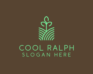 Agriculture Seedling Plant logo design