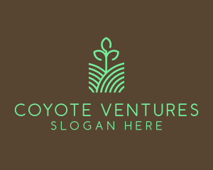 Agriculture Seedling Plant logo design