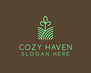 Agriculture Seedling Plant logo design