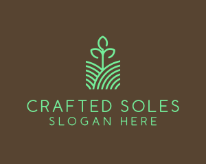 Agriculture Seedling Plant logo design