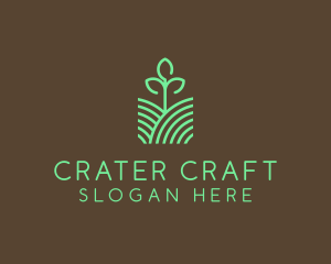 Agriculture Seedling Plant logo design