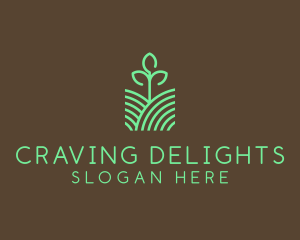 Agriculture Seedling Plant logo design