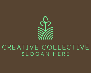 Agriculture Seedling Plant logo design