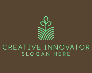 Agriculture Seedling Plant logo design