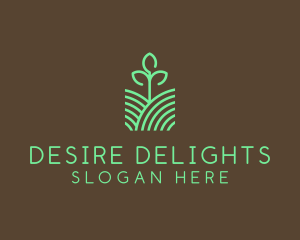 Agriculture Seedling Plant logo design