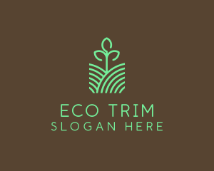 Agriculture Seedling Plant logo design