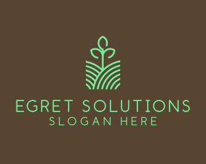 Agriculture Seedling Plant logo design