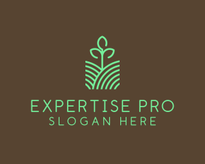 Agriculture Seedling Plant logo design