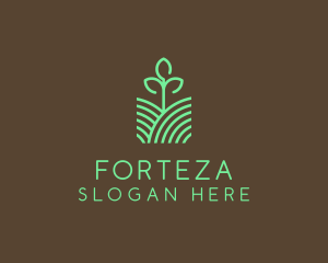 Agriculture Seedling Plant logo design