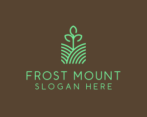 Agriculture Seedling Plant logo design