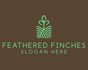 Agriculture Seedling Plant logo design