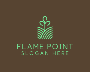 Agriculture Seedling Plant logo design