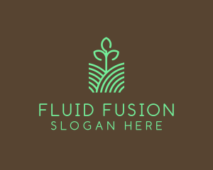 Agriculture Seedling Plant logo design