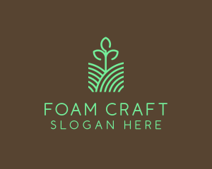 Agriculture Seedling Plant logo design