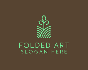 Agriculture Seedling Plant logo design