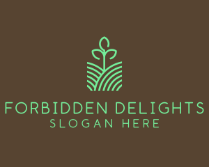 Agriculture Seedling Plant logo design