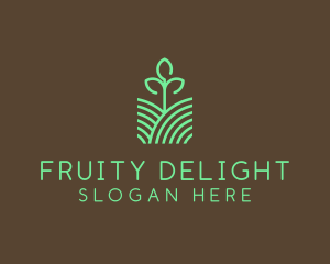 Agriculture Seedling Plant logo design