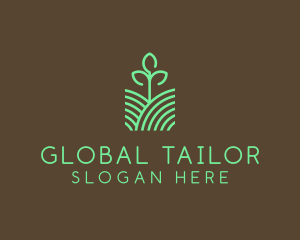 Agriculture Seedling Plant logo design